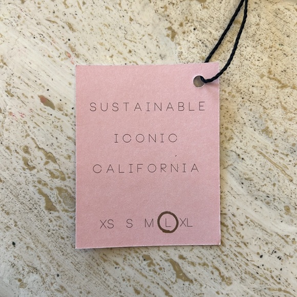 SKATIE X Amber Fillerup Clark women’s swim top blue size large - Picture 4 of 6